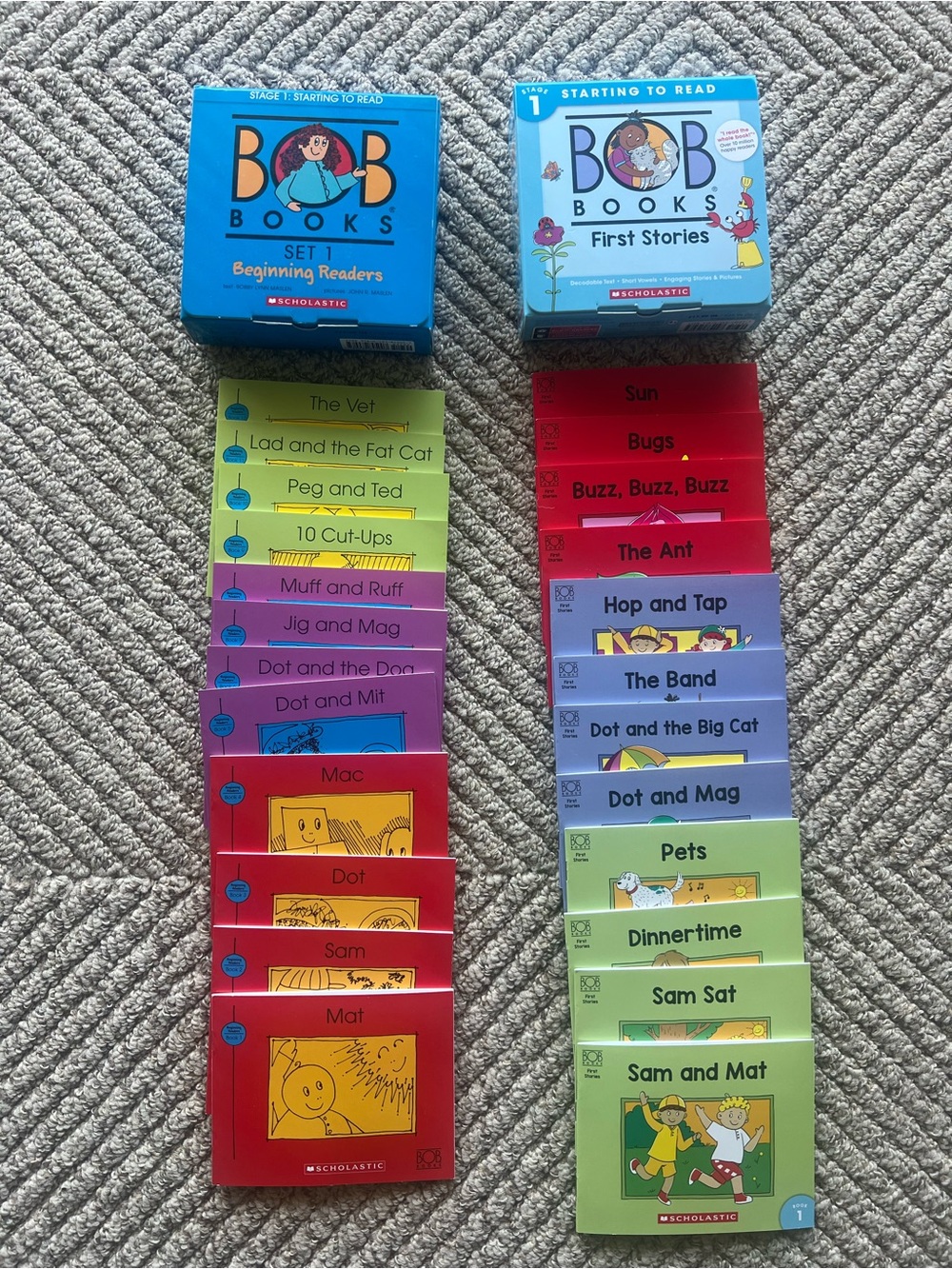 BOB Books Beginning Readers Set & First stories set bundle